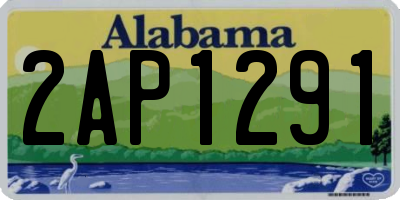 AL license plate 2AP1291