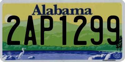AL license plate 2AP1299