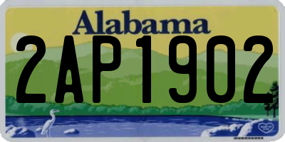 AL license plate 2AP1902