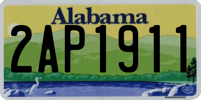 AL license plate 2AP1911