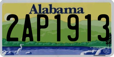 AL license plate 2AP1913