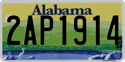AL license plate 2AP1914