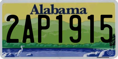 AL license plate 2AP1915