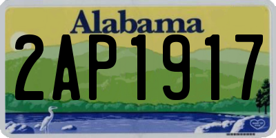 AL license plate 2AP1917