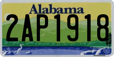 AL license plate 2AP1918