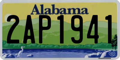 AL license plate 2AP1941