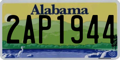 AL license plate 2AP1944