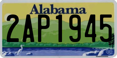 AL license plate 2AP1945
