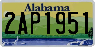 AL license plate 2AP1951