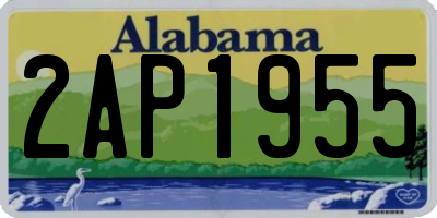 AL license plate 2AP1955