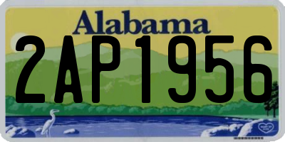 AL license plate 2AP1956