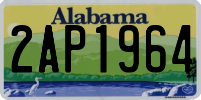 AL license plate 2AP1964