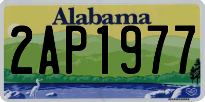 AL license plate 2AP1977