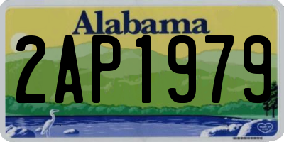 AL license plate 2AP1979