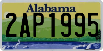 AL license plate 2AP1995