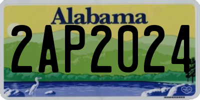 AL license plate 2AP2024