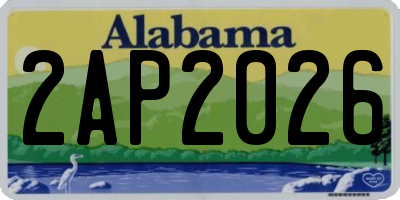 AL license plate 2AP2026