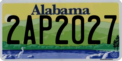 AL license plate 2AP2027