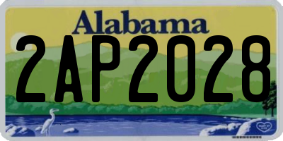 AL license plate 2AP2028