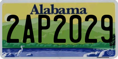 AL license plate 2AP2029