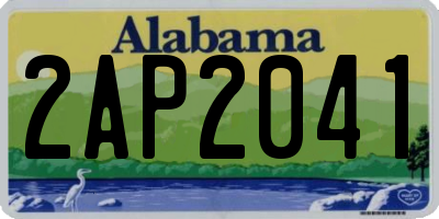 AL license plate 2AP2041