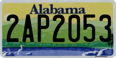 AL license plate 2AP2053