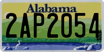 AL license plate 2AP2054