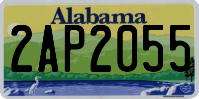 AL license plate 2AP2055
