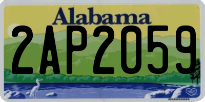 AL license plate 2AP2059