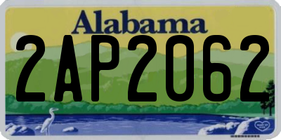 AL license plate 2AP2062