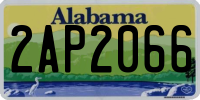 AL license plate 2AP2066