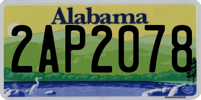 AL license plate 2AP2078