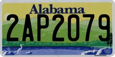 AL license plate 2AP2079