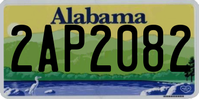 AL license plate 2AP2082