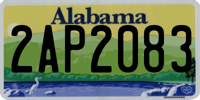 AL license plate 2AP2083