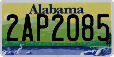 AL license plate 2AP2085