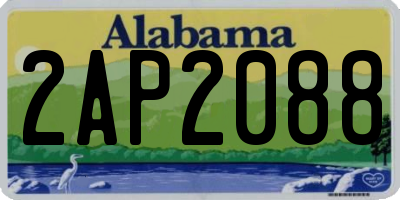 AL license plate 2AP2088