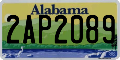 AL license plate 2AP2089