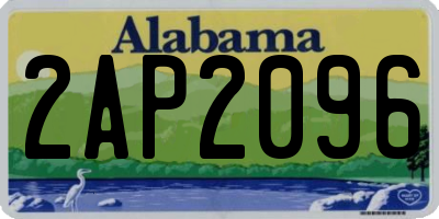 AL license plate 2AP2096
