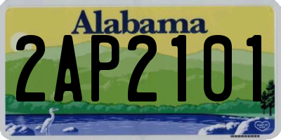 AL license plate 2AP2101