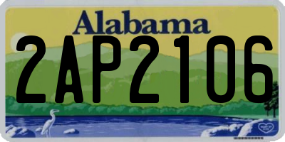 AL license plate 2AP2106