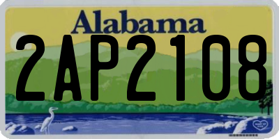 AL license plate 2AP2108