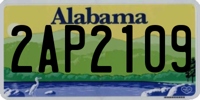 AL license plate 2AP2109