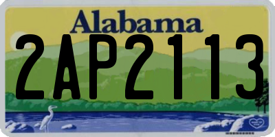 AL license plate 2AP2113