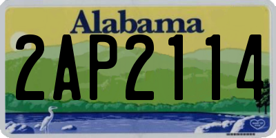 AL license plate 2AP2114