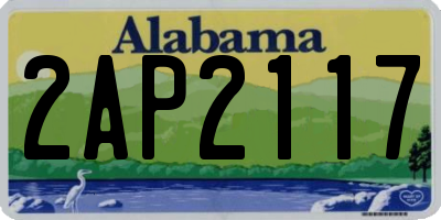 AL license plate 2AP2117