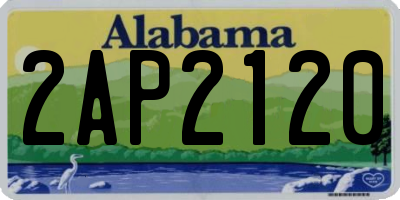 AL license plate 2AP2120