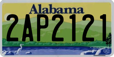 AL license plate 2AP2121