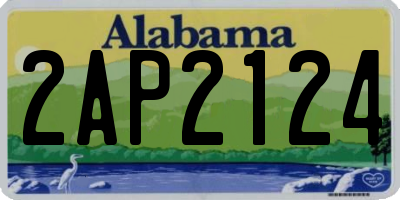 AL license plate 2AP2124