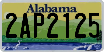 AL license plate 2AP2125